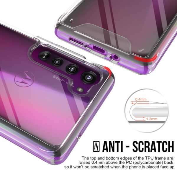 Motorola Moto Edge Serie Handyhülle Motorola Edge (2020) TPU Einfach Transparent #2412 – Bild 2