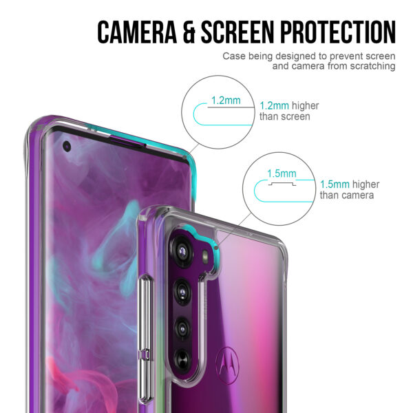 Motorola Moto Edge Serie Handyhülle Motorola Edge (2020) TPU Einfach Transparent #2412 – Bild 3