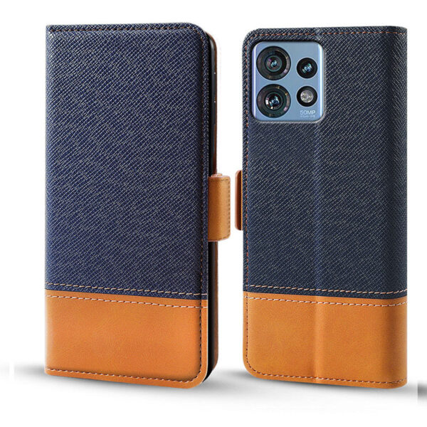 Motorola Moto Edge Serie Geschäft PU Mehrfarbig Handyhülle Motorola Edge 40 Pro #2432