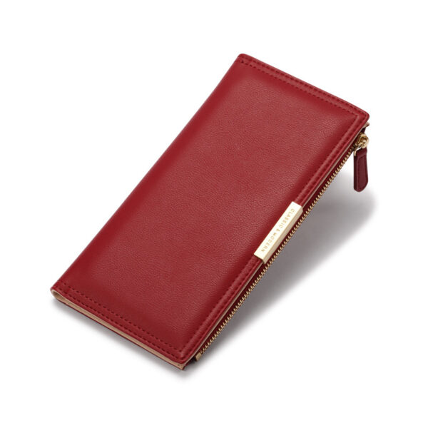 Geldbörsen Und Taschen Mode Einfarbig PU Geldbörse Universal #3229 – Bild 2